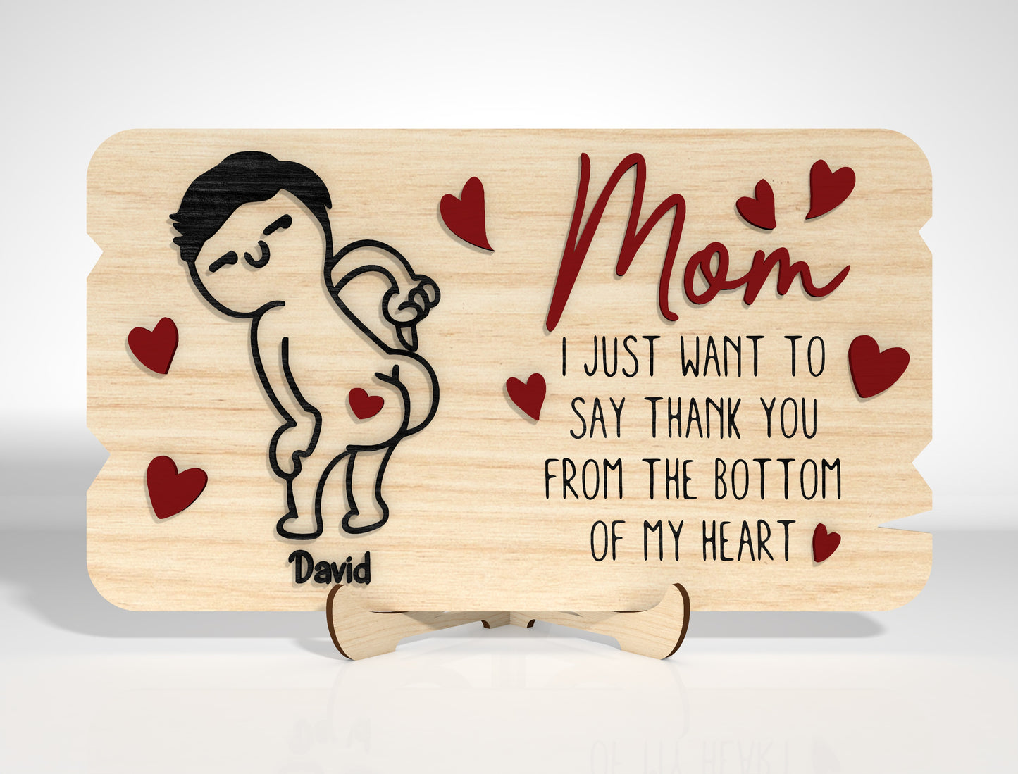 Funny Mom Wooden Sign SVG Bundle for Glowforge and xTool