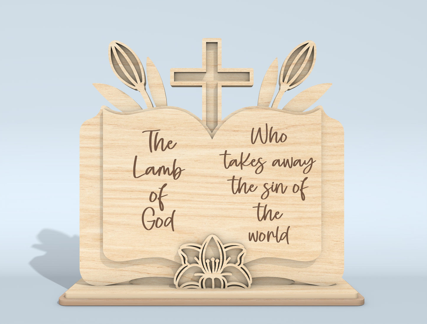 He Is Risen Easter Tabletop Decor Bundle | Religious Cross & Tomb Laser Cut File | Digital Download | Ready to Cut for Glowforge, xTool, LightBurn, etc.