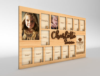 Personalized School Year Photo Frame SVG for xTool and Glowforge
