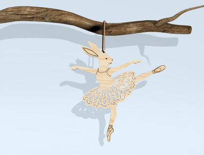 Ballerina Bunny SVG Bundle Dancing Rabbit Easter for LightBurn and xTool