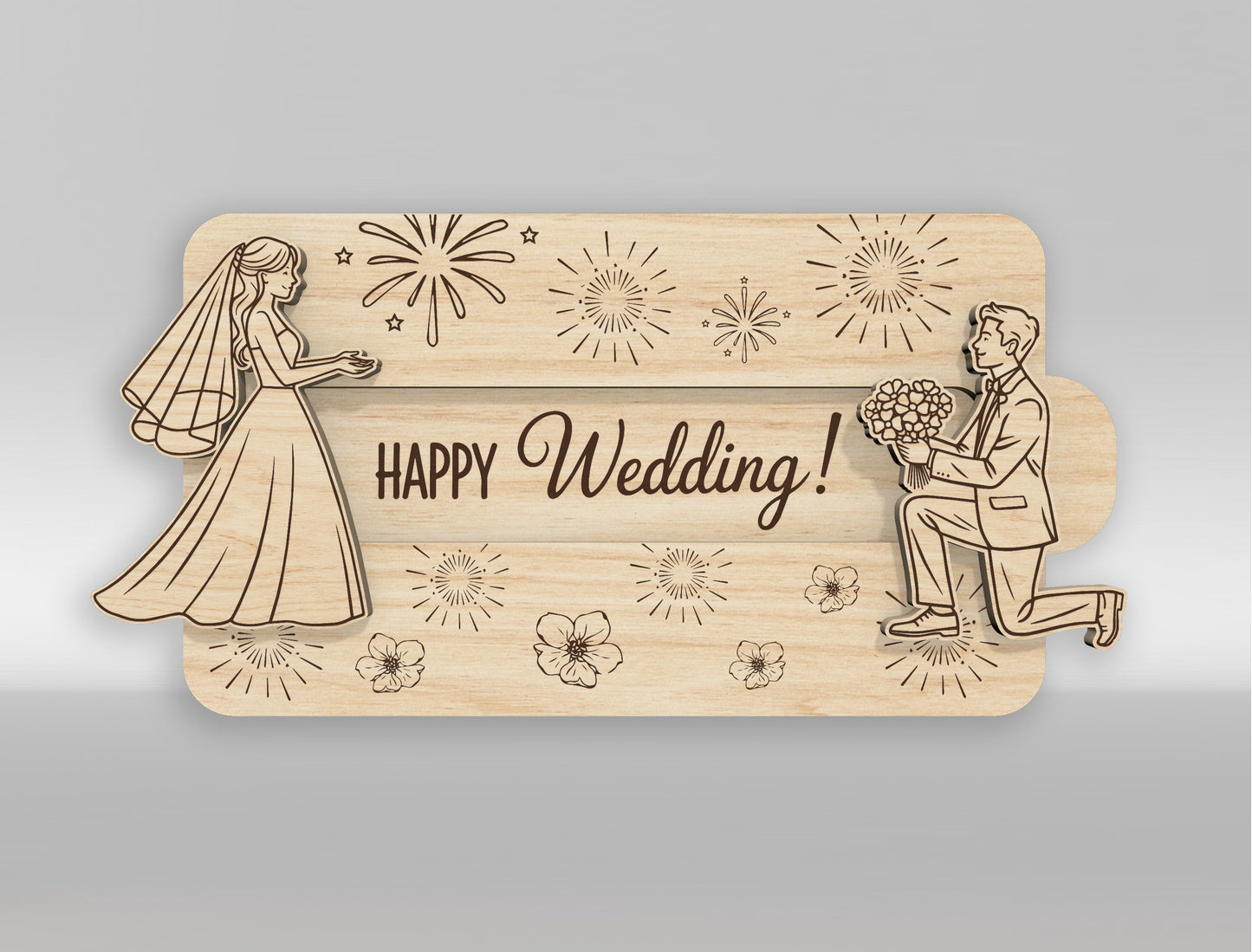 Sliding Gift Card Holder SVG Bundle 9 Designs for Glowforge and xTool
