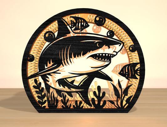 Ocean Animal Lantern SVG Laser Cut File for xTool and LightBurn
