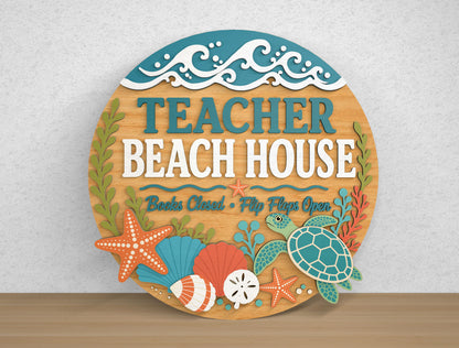 Teacher Door Hanger SVG Bundle for Glowforge xTool LightBurn