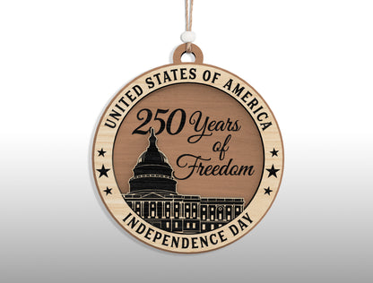 250 Years of America Ornament SVG Bundle for Glowforge