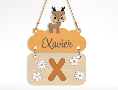 Alphabet Name Sign SVG Bundle File for Glowforge and xTool