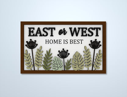 Home Sign SVG Bundle Laser Cut File for LightBurn and Glowforge