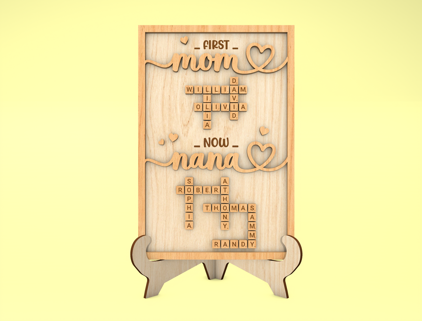 Baby Birth Stats Name Sign SVG Bundle for Glowforge and xTool