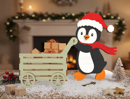 Christmas Character Wagon Gift Box SVG Bundle 5