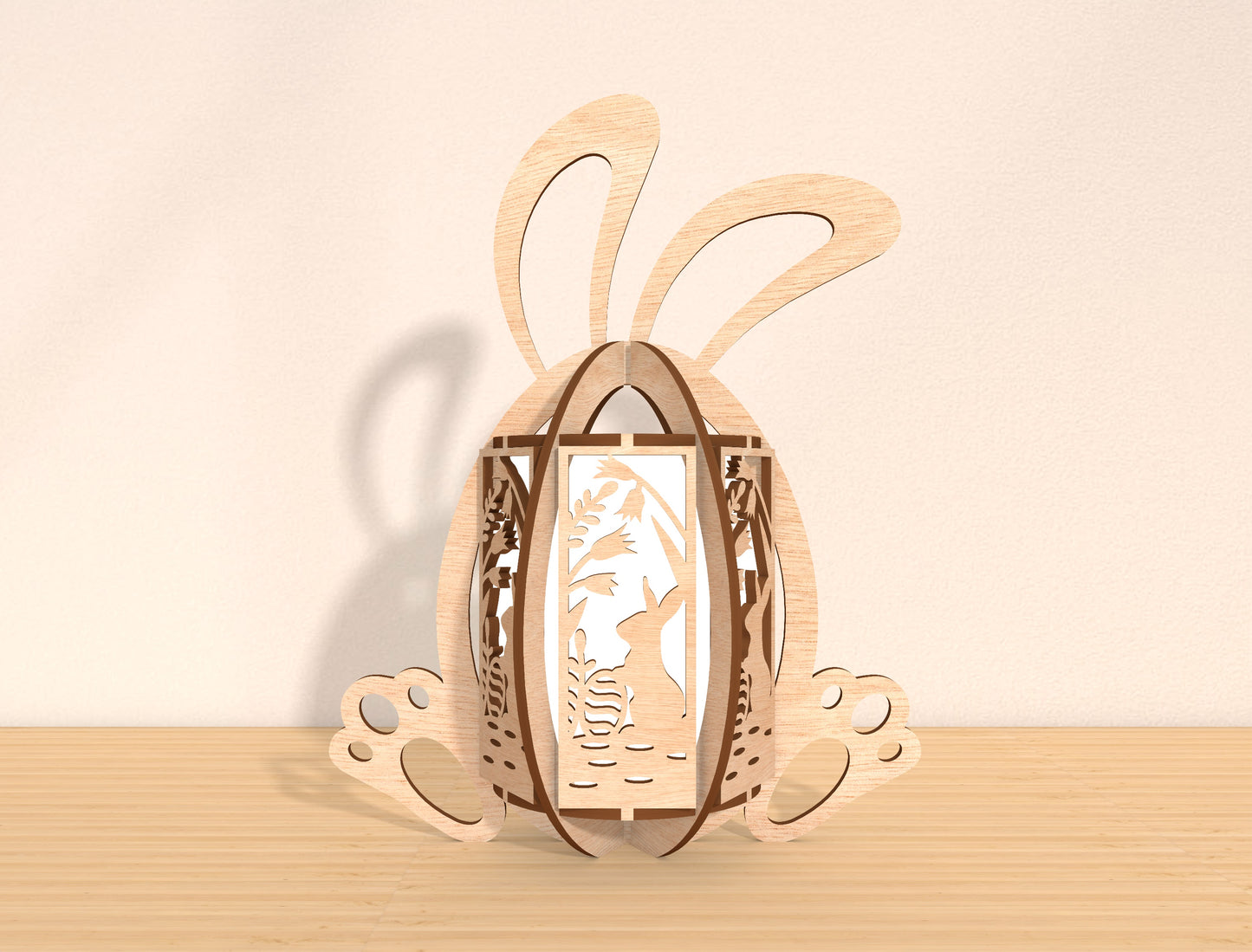 Easter Bunny Lantern SVG Bundle Ver3 Rabbit 8 Designs for LightBurn and xTool