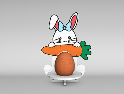 Bunny Egg Holder Stand SVG Easter Tabletop 5 Designs for Glowforge and xTool
