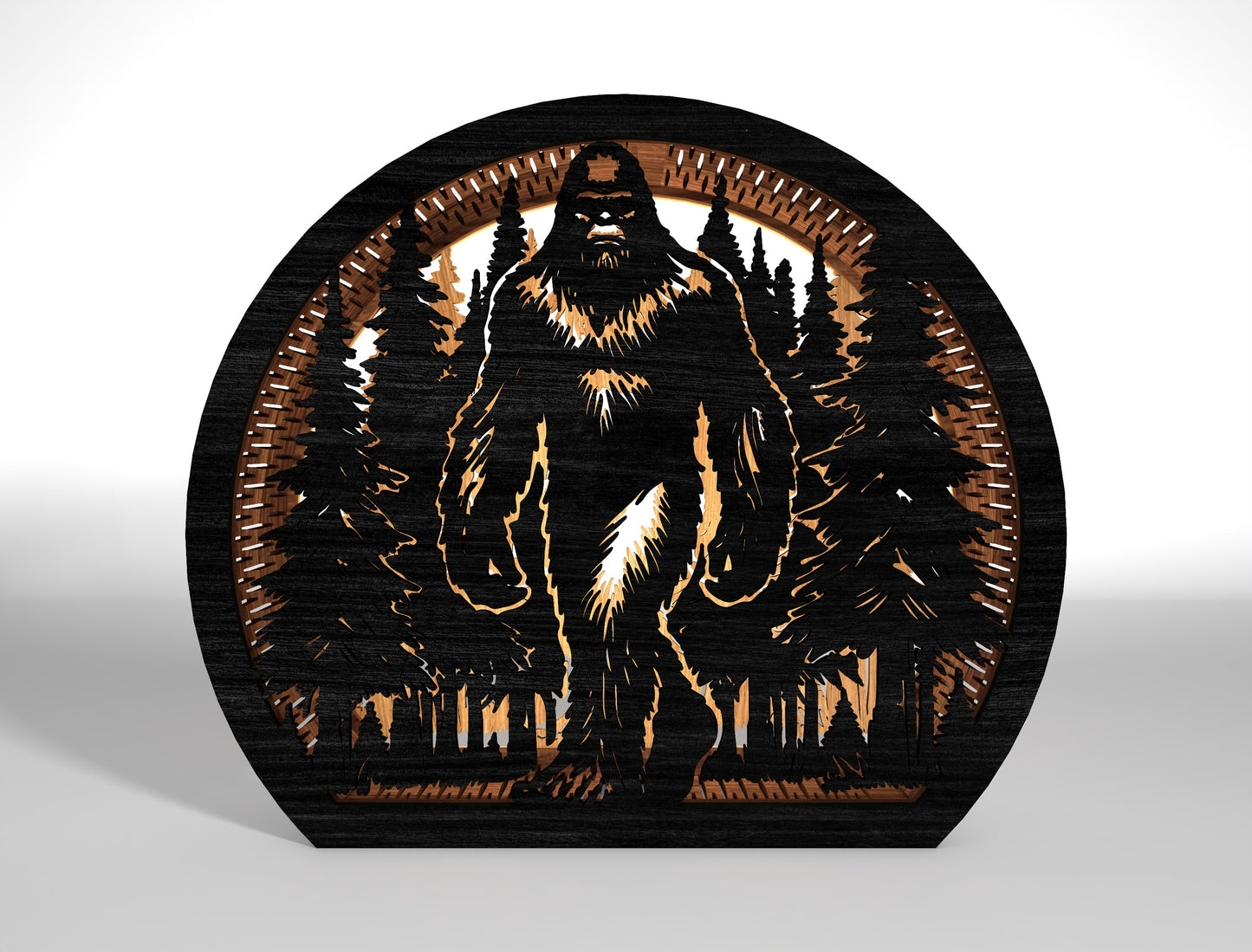 Bigfoot Sasquatch Walking SVG Bundle 9 Designs for LightBurn Glowforge xTool