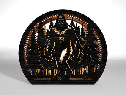 Bigfoot Sasquatch Walking SVG Bundle 9 Designs for LightBurn Glowforge xTool