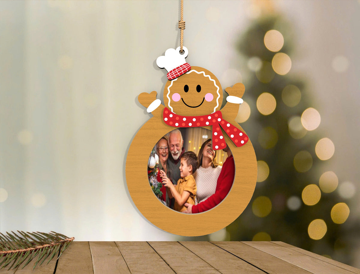 Christmas Character Photo Ornament SVG Bundle 5
