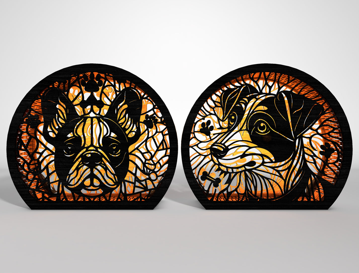 DIY Dog Lantern SVG Bundle Laser Cut File for xTool, Glowforge, or LightBurn