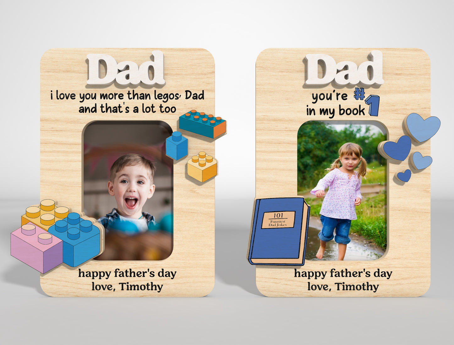 Funny Dad Fridge Photo Magnet SVG Bundle Laser Cut File for Glowforge and xTool