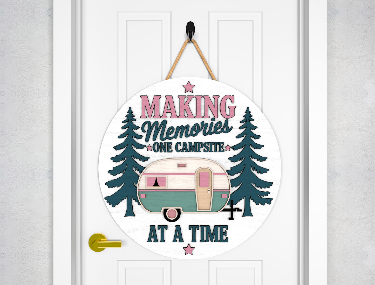 Camper Door Hanger SVG Bundle for Glowforge and xTool