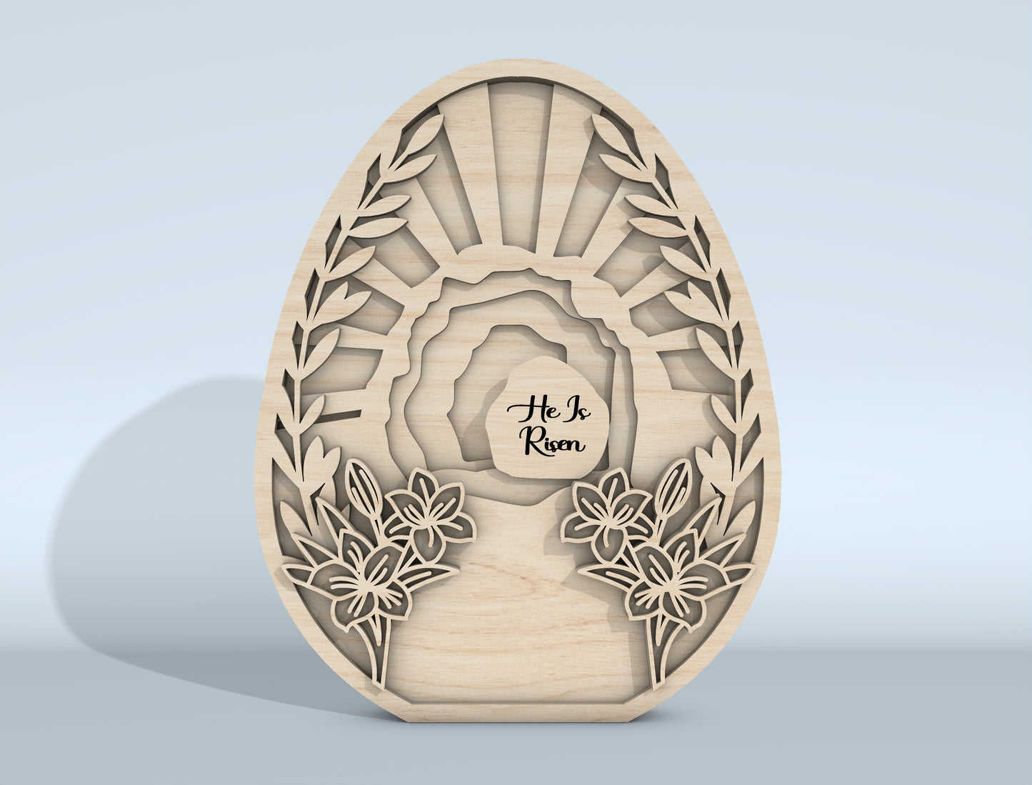 Multilayer Easter Cross SVG Bundle Christian Scene for xTool and LightBurn