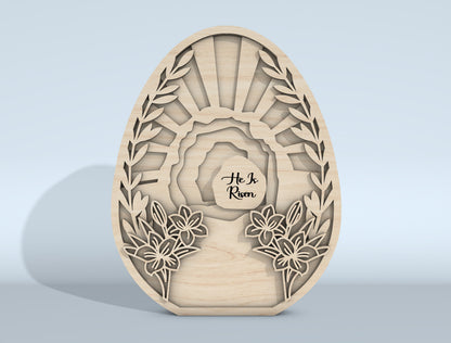 Multilayer Easter Cross SVG Bundle Christian Scene for xTool and LightBurn