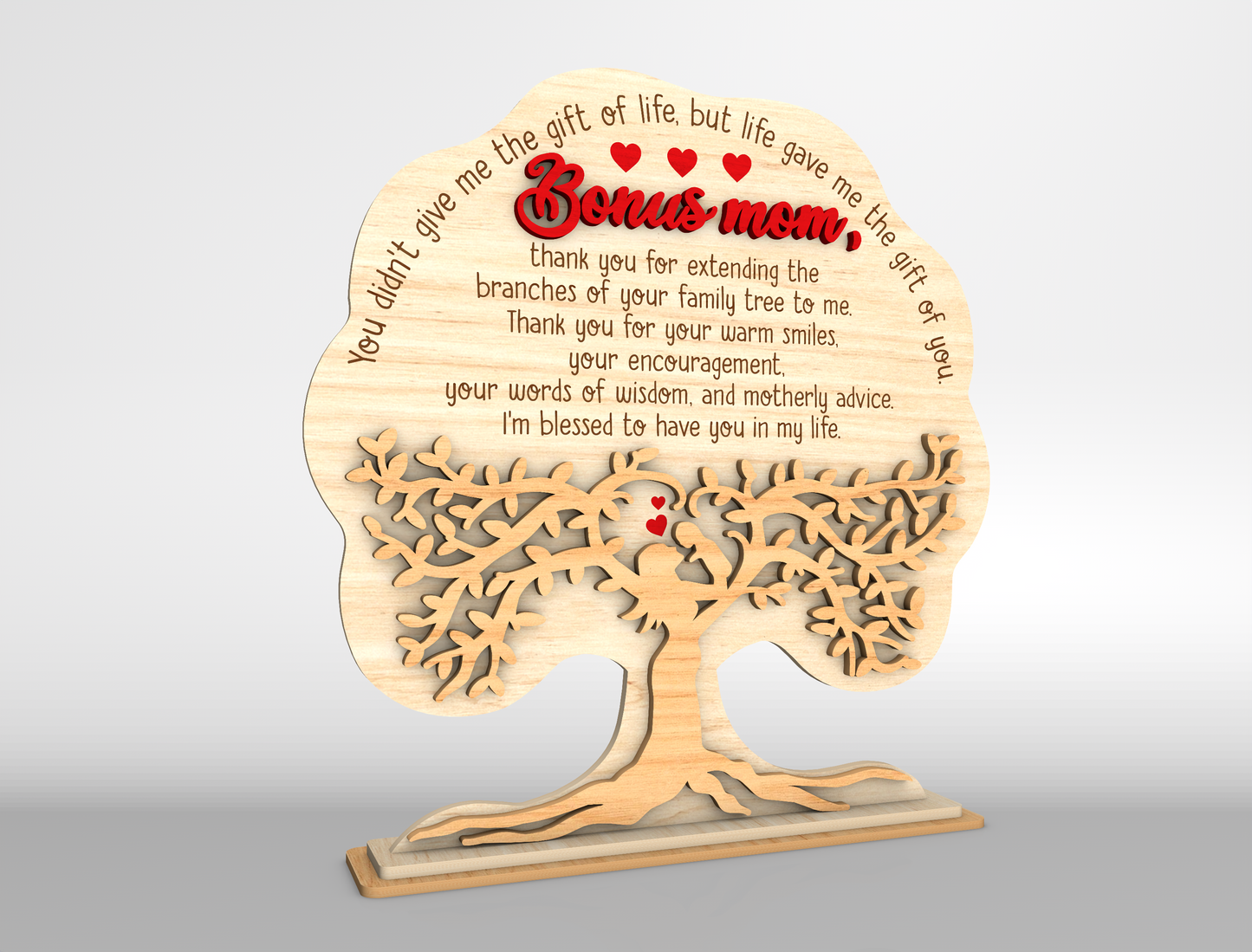 Bonus Mom Tree Quote Sign SVG Bundle for Glowforge and xTool
