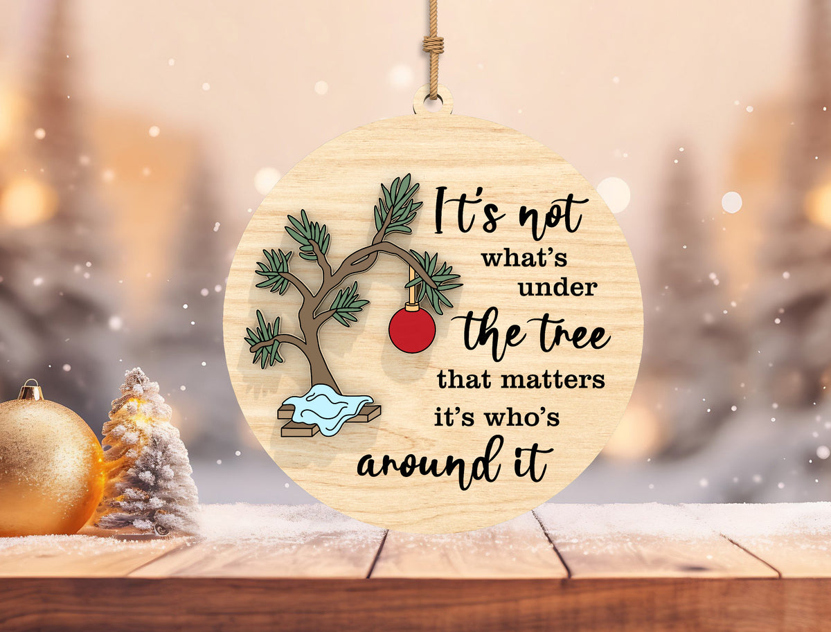 Charlie Brown Christmas Tree Quote Ornament SVG Bundle 5