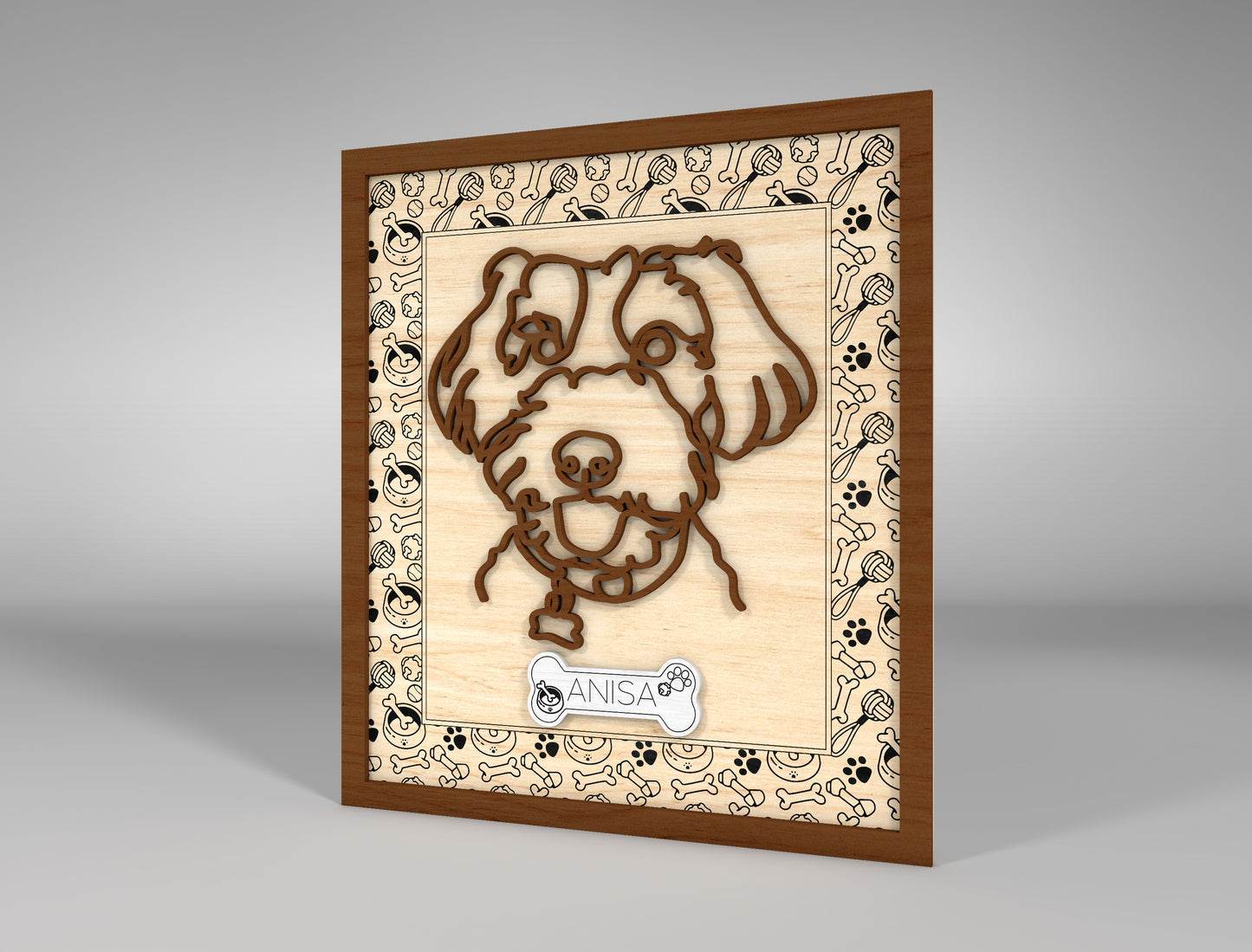Dog Breed Line Art Stand SVG Bundle for Glowforge and xTool
