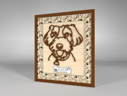 Dog Breed Line Art Stand SVG Bundle for Glowforge and xTool