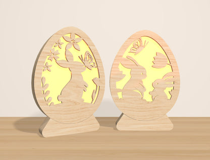 Easter Egg Lantern Light Box SVG Bundle 15 Designs for LightBurn and xTool