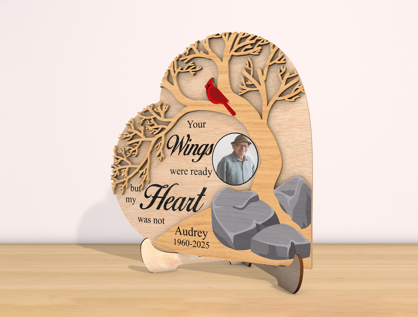 Memorial Tree Photo SVG Laser Cut File for Glowforge