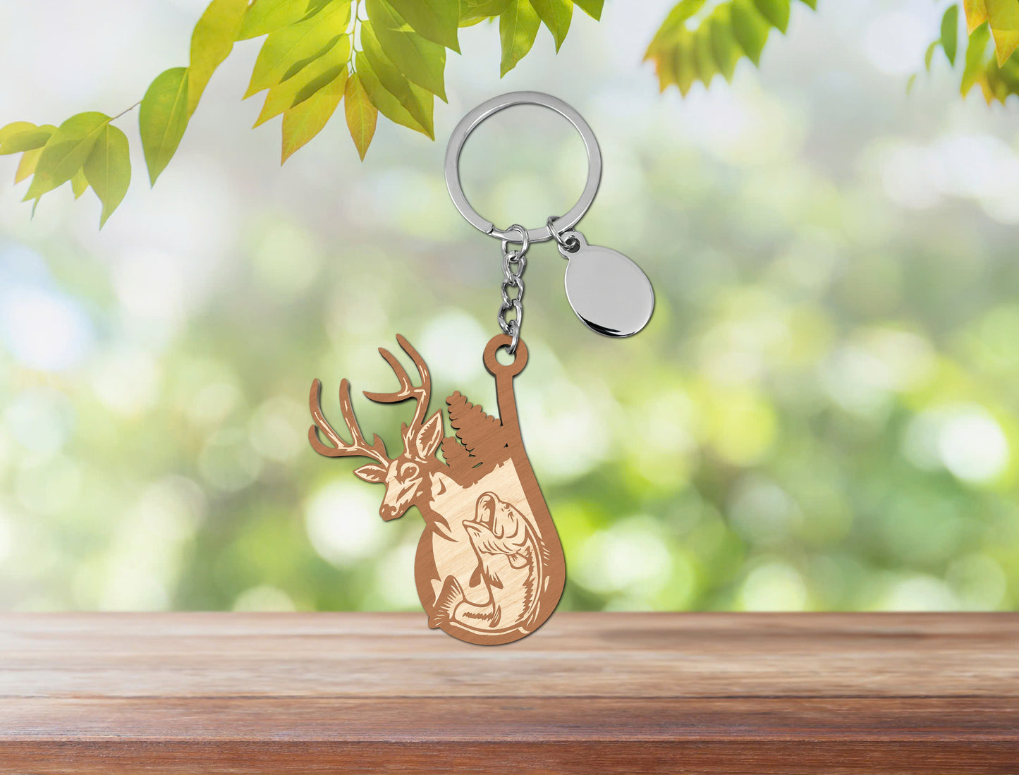 Fishing Hook Keychain SVG Bundle Laser Cut File for xTool and Glowforge