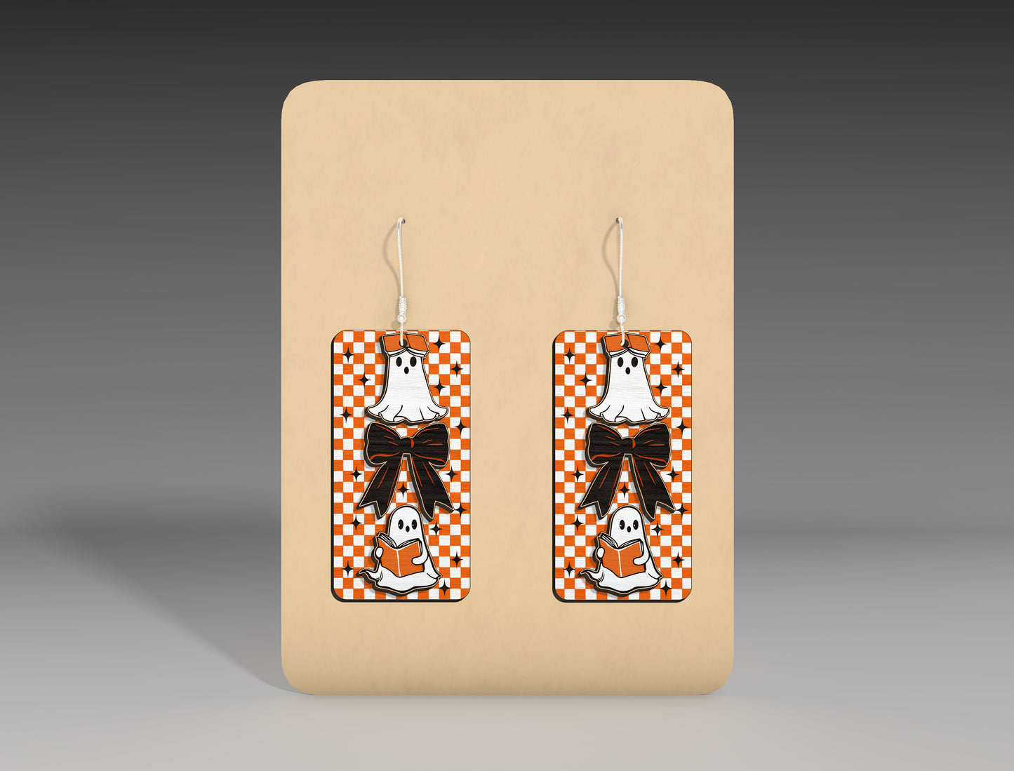 Halloween Rectangle Earrings SVG Bundle 10 Designs for Glowforge xTool