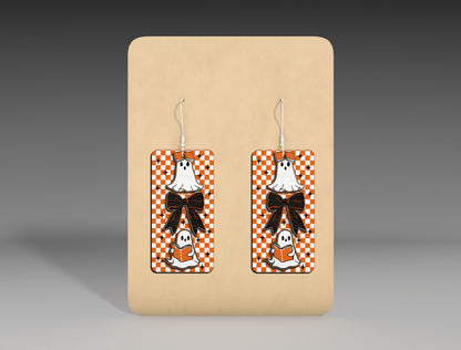 Halloween Rectangle Earrings SVG Bundle 10 Designs for Glowforge xTool