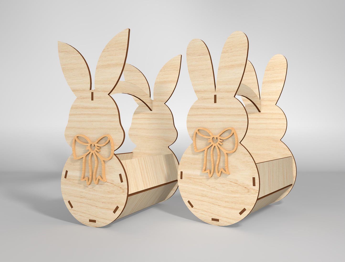 Simple Bunny Egg Holder Stand SVG Easter 8 Designs for Glowforge and xTool