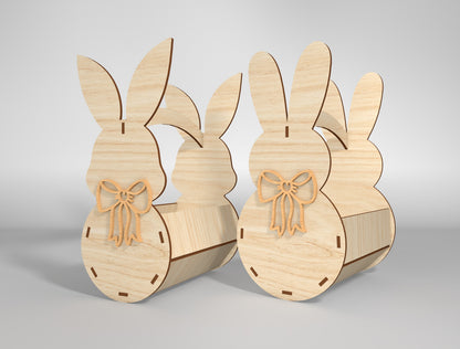 Simple Bunny Egg Holder Stand SVG Easter 8 Designs for Glowforge and xTool
