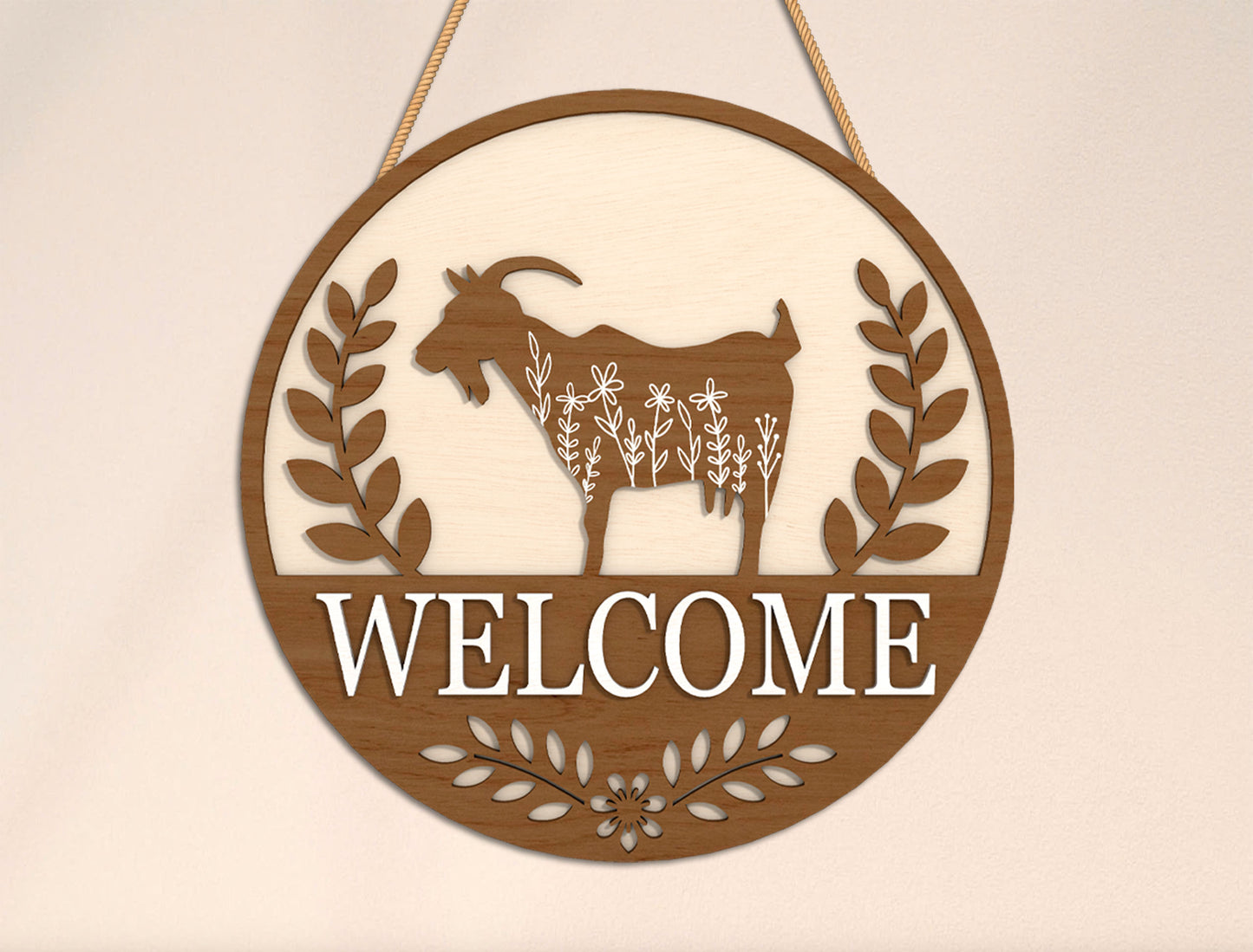 Farm Animal Welcome Sign SVG Bundle for Glowforge and LightBurn