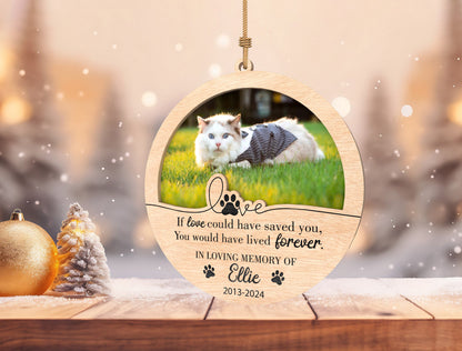 Pet Photo Memorial Ornament SVG for Glowforge and LightBurn