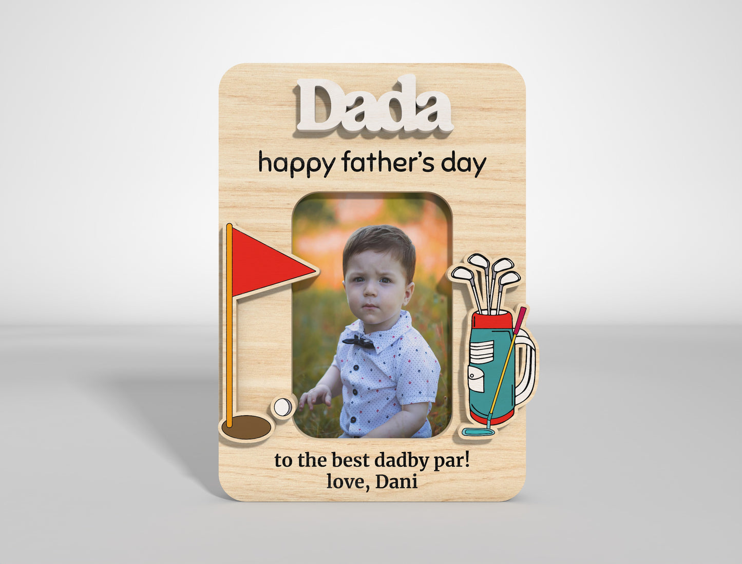 Dad Fridge Photo Magnet SVG Bundle Laser Cut File for xTool and LightBurn