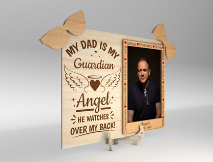 Dad Memorial Photo Frame SVG Laser Cut File for LightBurn and xTool