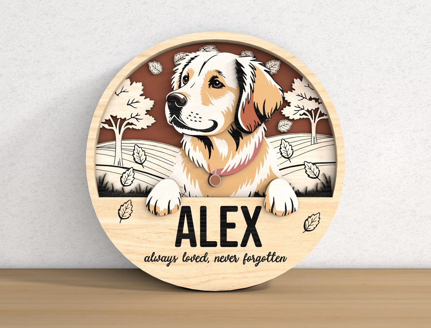 Dog Memorial Sign SVG Bundle for Glowforge, LightBurn, or xTool