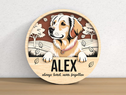 Dog Memorial Sign SVG Bundle for Glowforge, LightBurn, or xTool