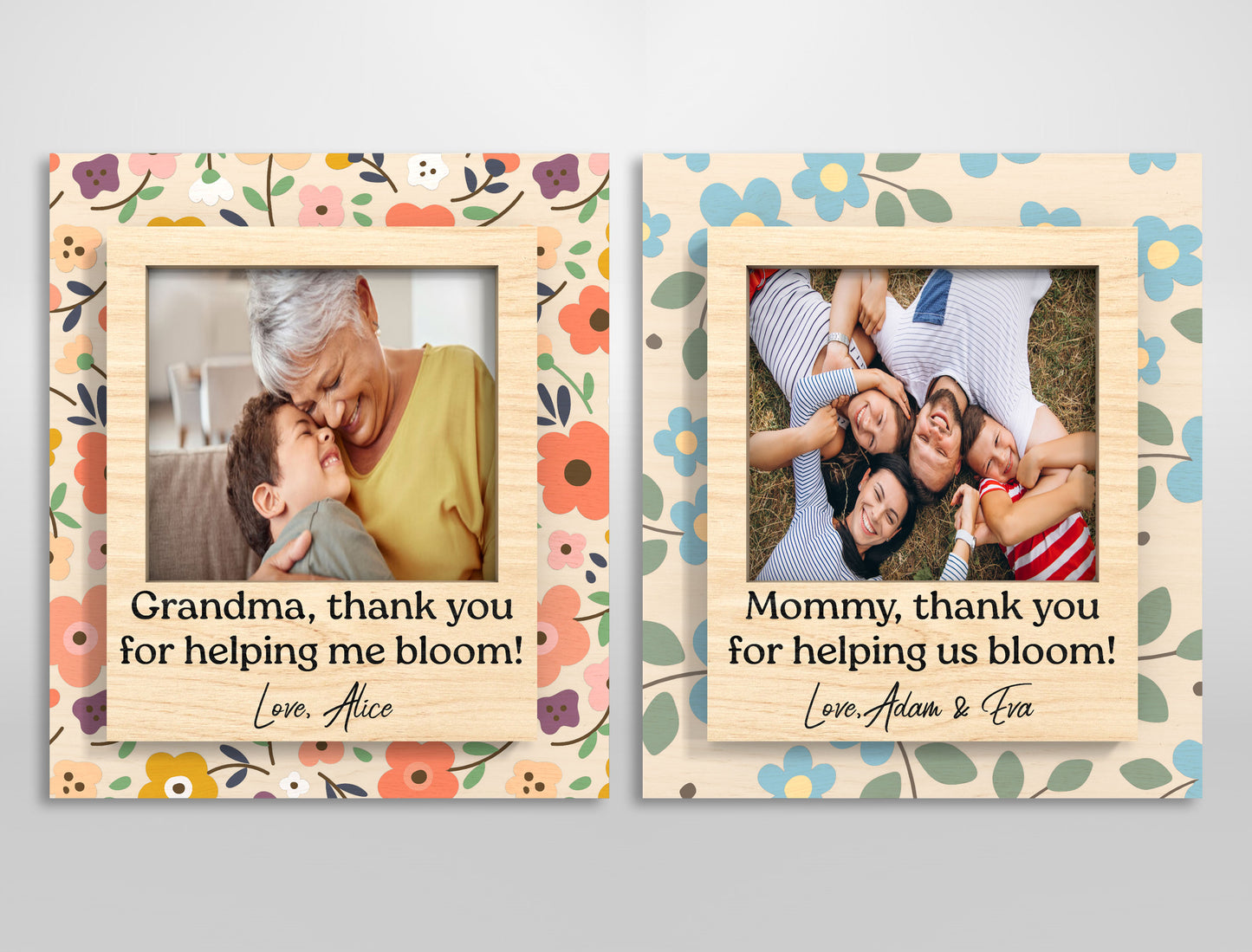 Mother's Day Photo Magnet SVG Bundle Thank You Mom for LightBurn