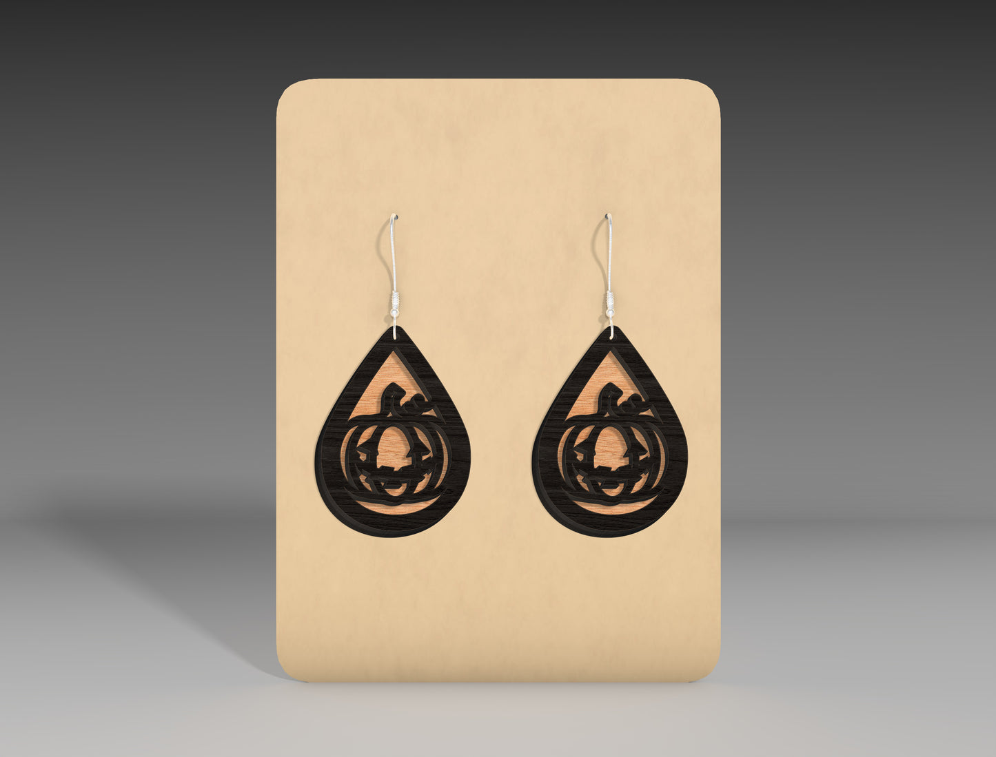 Halloween Teardrop Earrings SVG Bundle 12 Designs for Glowforge xTool LightBurn