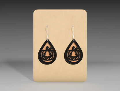 Halloween Teardrop Earrings SVG Bundle 12 Designs for Glowforge xTool LightBurn