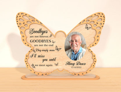 Butterfly Photo Memorial Sign SVG Laser Cut File for xTool