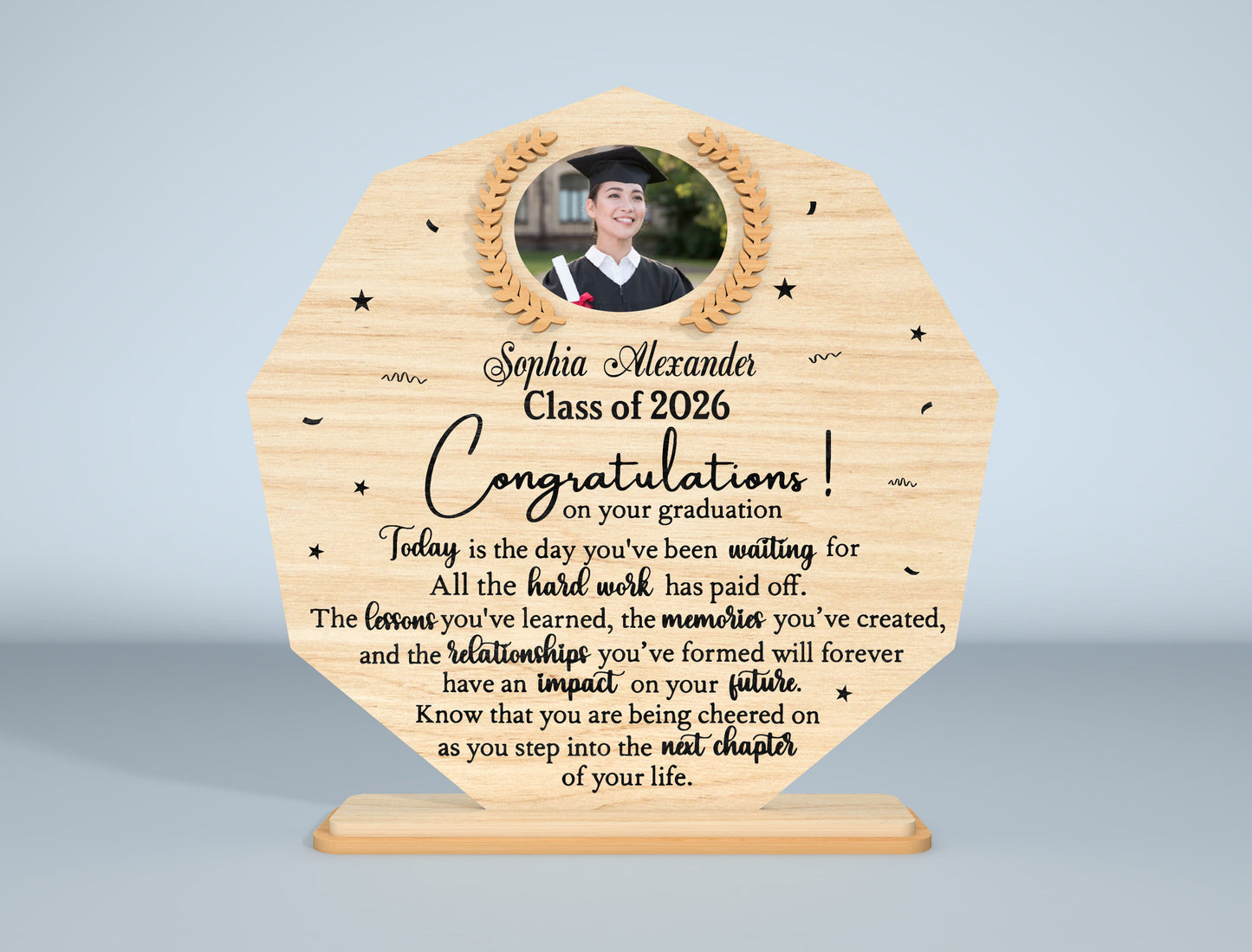 Graduation Photo Frame SVG Bundle Laser Cut File for Glowforge and xTool