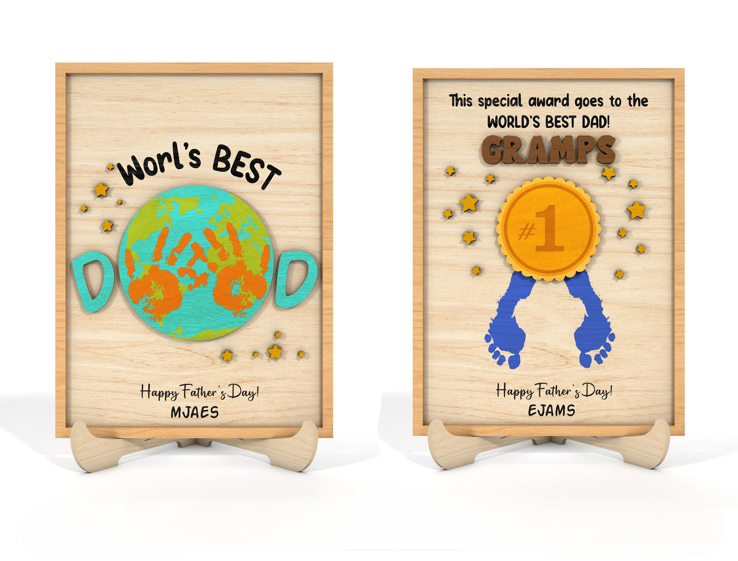 Father’s Day Award Sign SVG Bundle for Glowforge Laser Cut