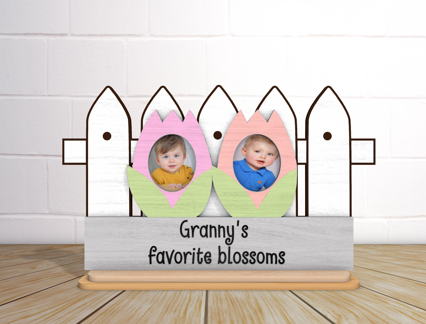 Mom Flower Photo Frame SVG Mommy's Blossoms for Glowforge and xTool
