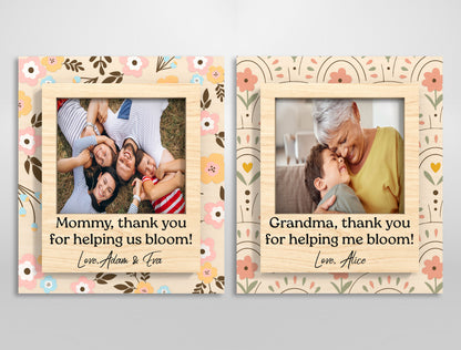 Flower Photo Magnet Frame SVG Bundle 11 Designs for Glowforge and xTool