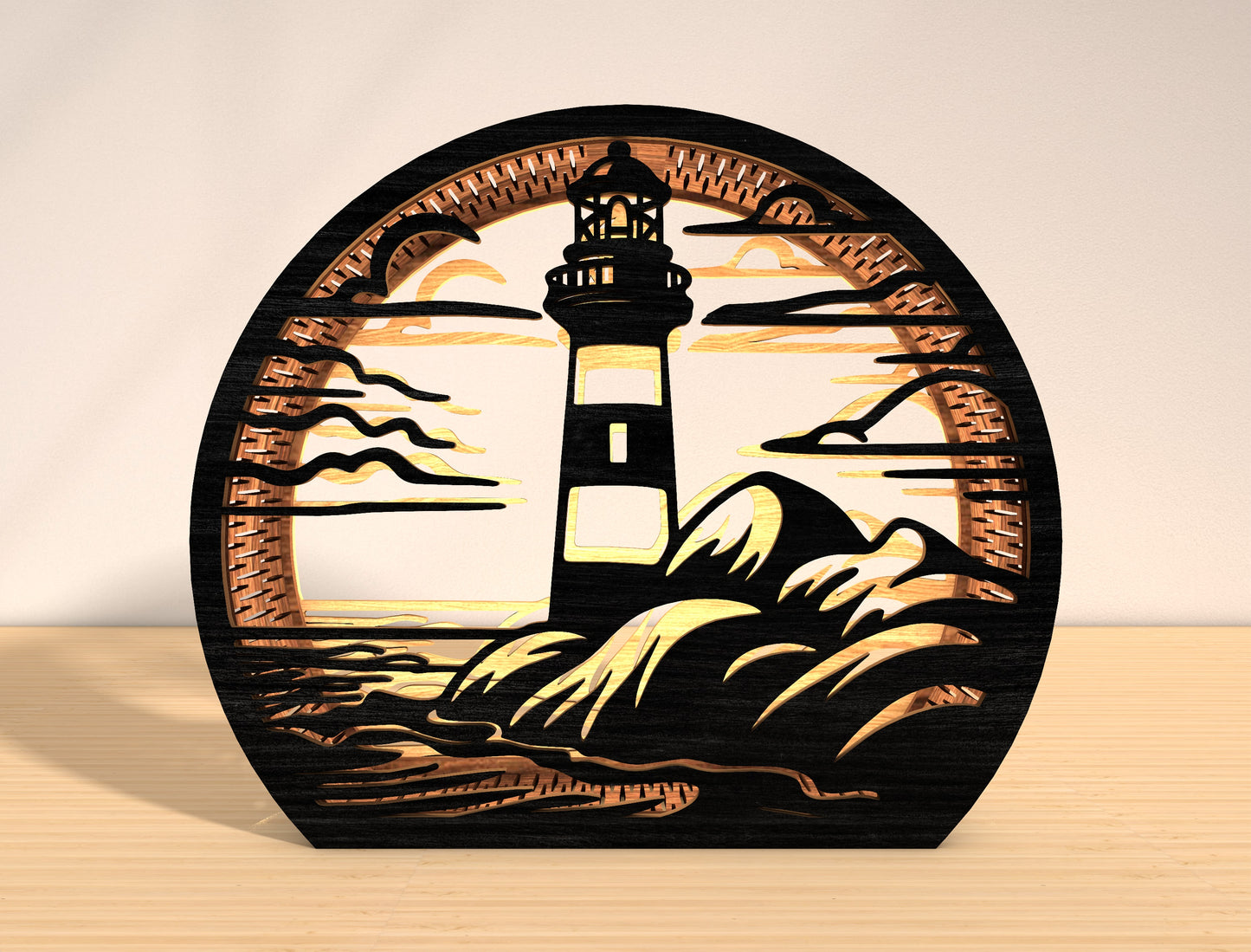 Lighthouse Lantern SVG Bundle Laser Cut File for Glowforge and LightBurn