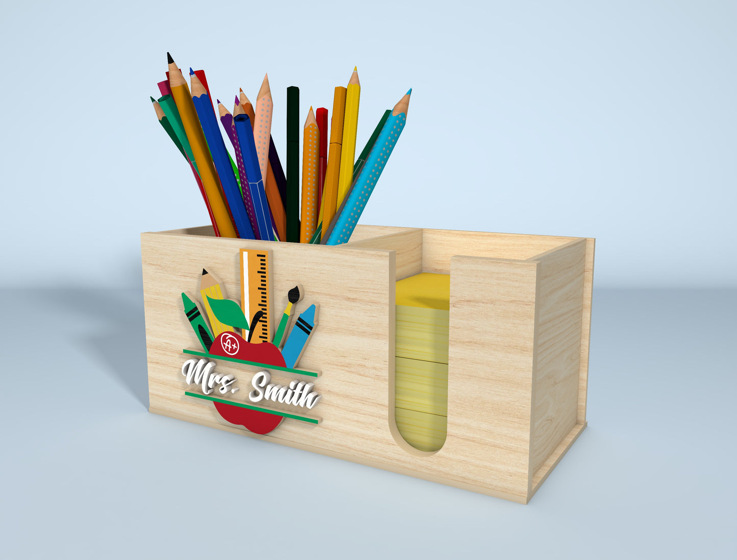 Personalized en Holder SVG Bundle for Glowforge and xTool