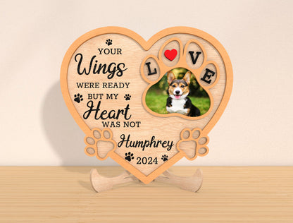 Pet Memorial Heart Photo SVG Laser Cut File for xTool and Glowforge